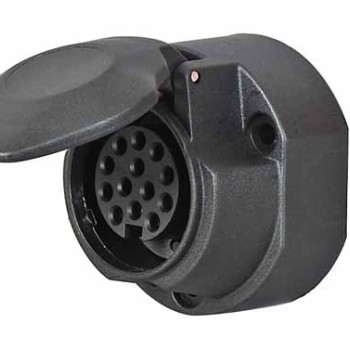 13 Pin Plastic Socket  with Fog Cut Out 069509