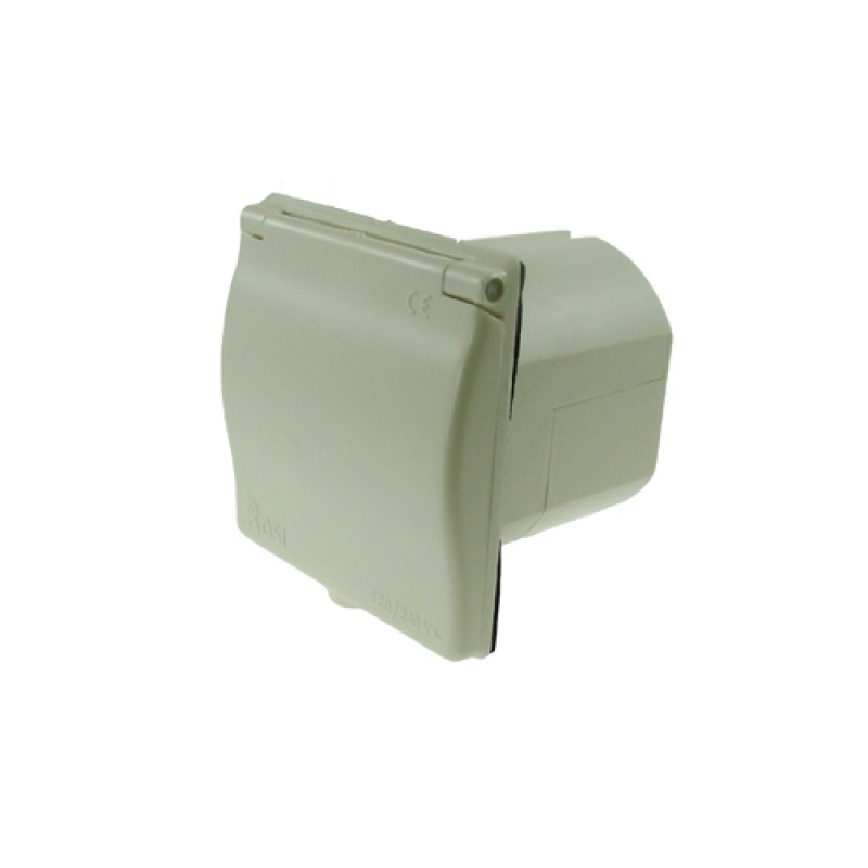 240V 16A White Mains Flush Fit Socket MP598B