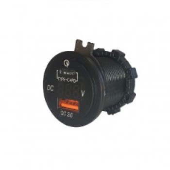 USB Port + C TYPE  USB for Panel Mount 053415