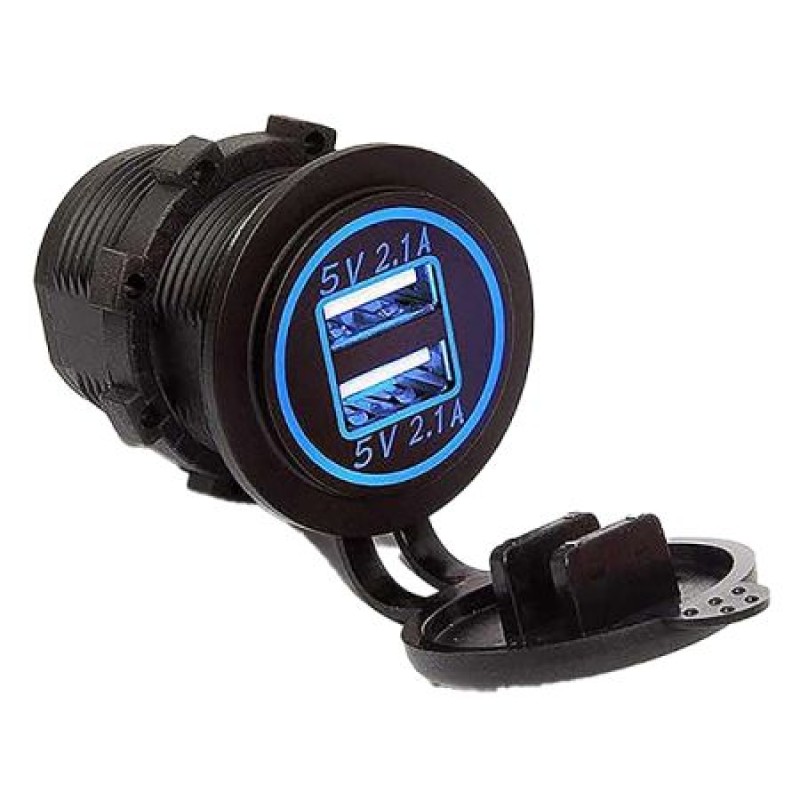 USB 2-Port Socket Dual 2.1A  Dual Voltage 060115