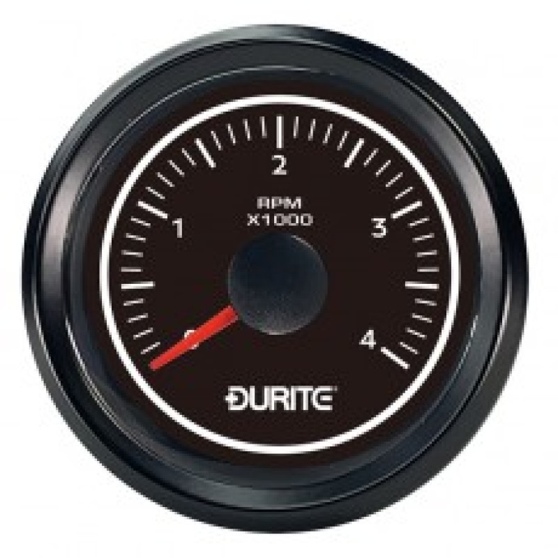 LED Illuminated 4000 rpm Marine Tachometer Gauge 052530