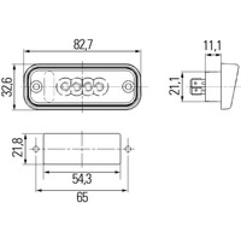 LED Number Plate Lamp 2KA010278011