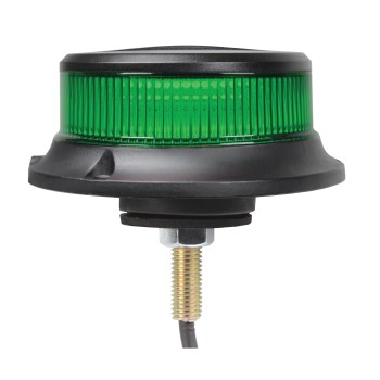 Green Low Profile R65 Single Bolt LED Beacon  AMB924G
