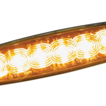 Amber 6 LED Warning Light LED26A