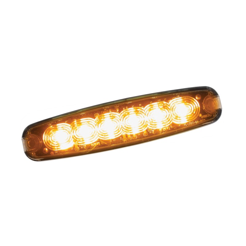 Amber 6 LED Warning Light LED26A