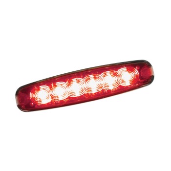 Red 6 LED Warning Light LED26R