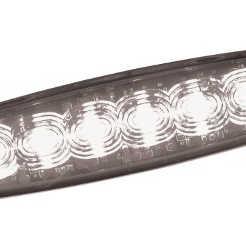 White 6 LED Warning Light LED26W