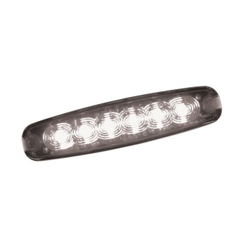 White 6 LED Warning Light LED26W