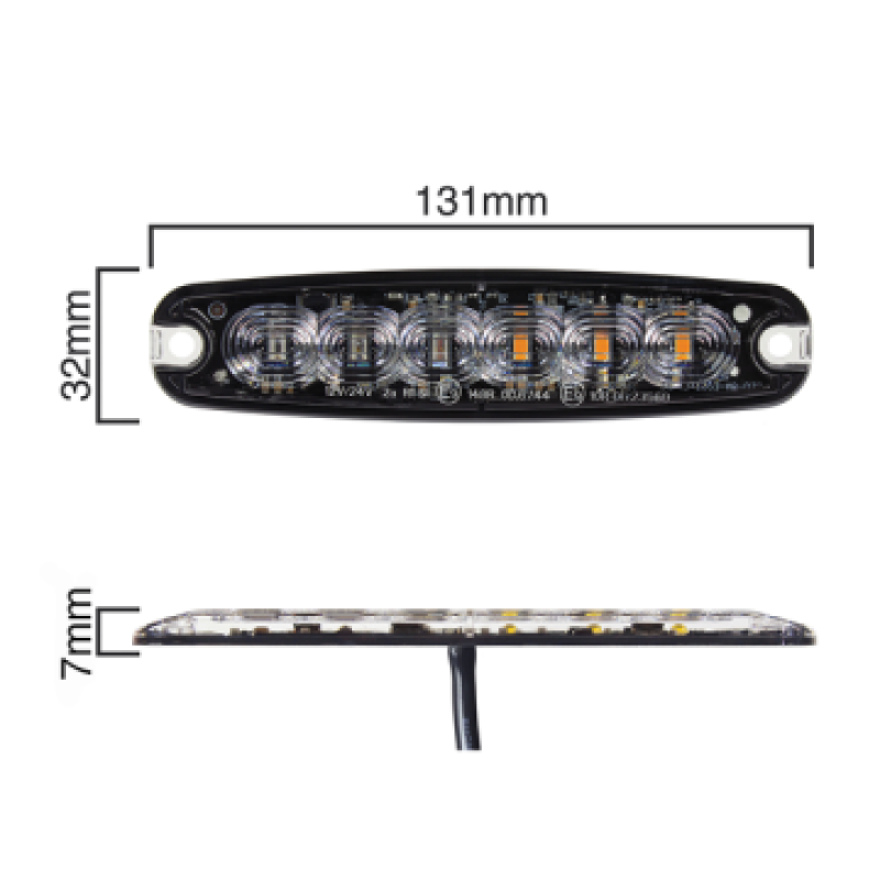 6 LED Warning Combination Light LED26ST