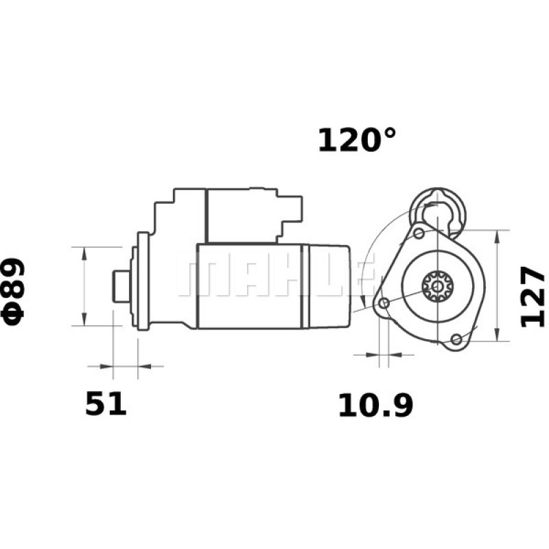 Starter Motor IS1211  OEM  11131871