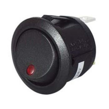 Red LED, On-off, Rocker Switch 12-24 Volt   053105