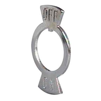 Facia Plate for Metal Toggle, 13mm  060306