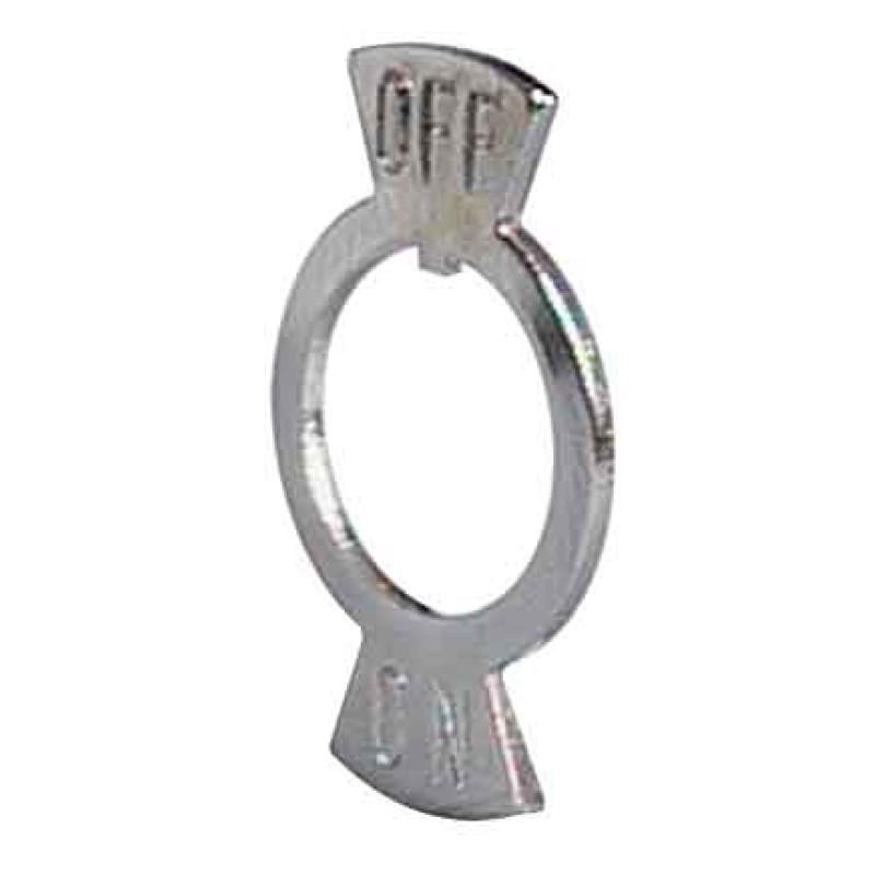 Facia Plate for Metal Toggle, 13mm  060306