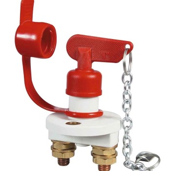 Marine Battery Isolator, Removable Key, 100 Amps Durite 060513
