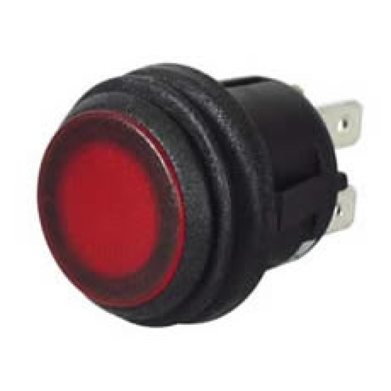 On-off, Push-push Single Pole, Red LED Illuminated  069055