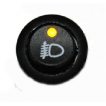 Illuminated Round Front Fog Rocker Switch Amber LED  EX731FF