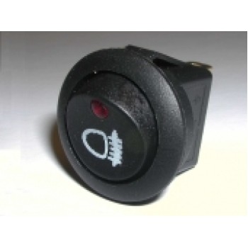 Illuminated Round Rear Fog Rocker Switch Red LED  EX734RFOG