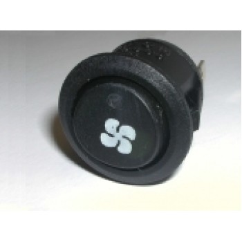 Illuminated Round Fan Switch Red LED  EX735FAN2