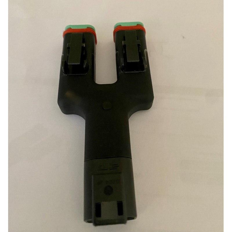 Grey Deutsch DT Series 2 Way Y Splitter Connector 11DTY02W