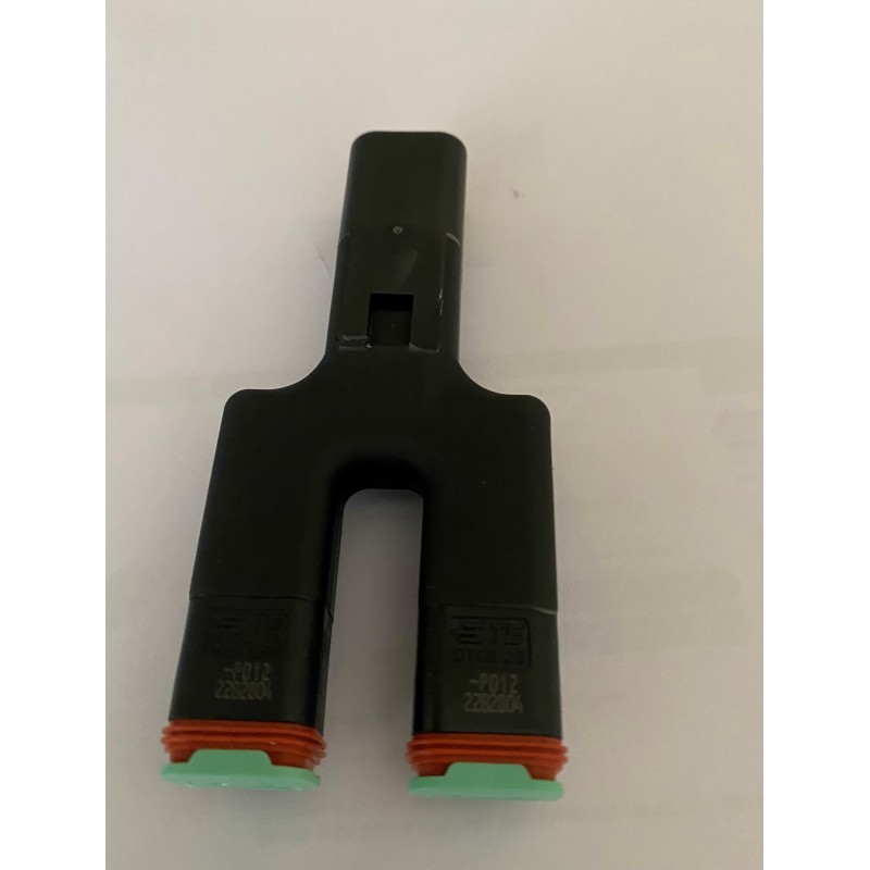 Grey Deutsch DT Series 2 Way Y Splitter Connector 11DTY02W