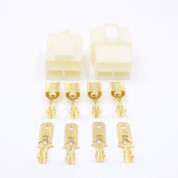 4 Way 6.3mm Housing Connector Kit PK10