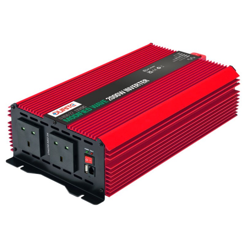 12V 2000W Compact Modified Wave Voltage Inverter 085627