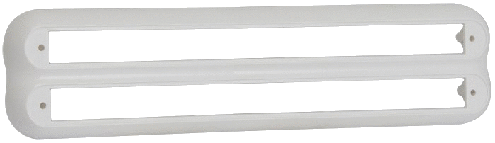 380 Series White Double Bracket 380W2B